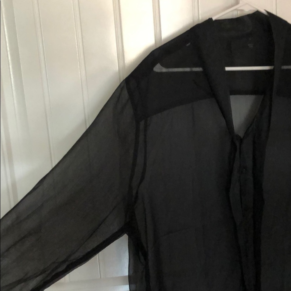 Sheer Pussy Bow top